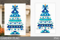 Christmas Tree Garden Flag. Christmas Garden Flag Design Product Image 1