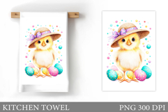 Easter Chick Kitchen Towel. Chick Easter Kitchen Towel Product Image 1