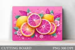 Citrus Cutting Board Design. Orange Sublimation Product Image 1