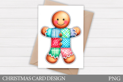 Gingerbread Christmas Card Design. Christmas Card Printable Product Image 1