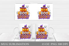 Halloween Mug Wrap Design. Halloween Sublimation Product Image 1