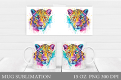 Leopard Mug Design. Leopard Sublimation Product Image 1