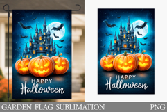 Halloween Garden Flag Design. Halloween Sublimation Product Image 1