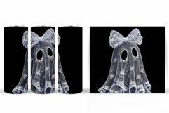 Cute Halloween Tumbler. Cute Ghost Tumbler Design Product Image 2