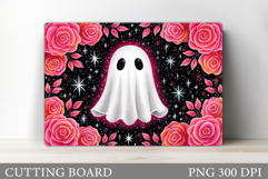 Cute Ghost Cutting Board. Halloween Cutting Board Design Product Image 1