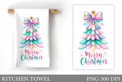 Christmas Tree Kitchen Towel. Christmas Kitchen Towel Design Product Image 1