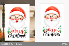 Santa Claus Garden Flag. Christmas Garden Flag Sublimation Product Image 1