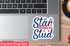 4th of July Sticker Svg Design, Patriotics Quotes Svg, Product Image 1