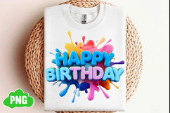Happy Birthday Png Sublimation Design Product Image 1