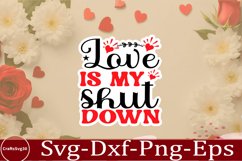 Valentine sticker SVG Design Valentine Love Sticker Svg Product Image 1