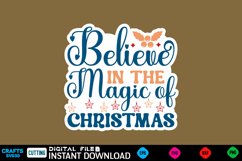 Christmas sticker Svg holiday quotes Svg design Christmas T Product Image 1