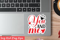 Valentine sticker SVG Design Valentine Love Sticker Svg Product Image 1