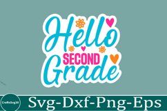 Back To School sticker svg Design School &amp; Teacher SVG Product Image 1
