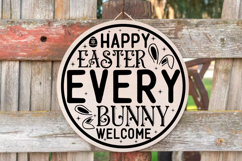 Happy Easter SVG Design Cute Easter Quotes SVG Bunny SVG Product Image 1