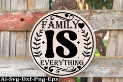 Family round sign design, Family SVG Quotes SVG Product Image 1