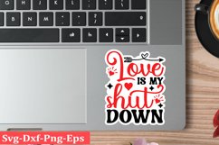 Valentine sticker SVG Design Valentine Love Sticker Svg Product Image 1