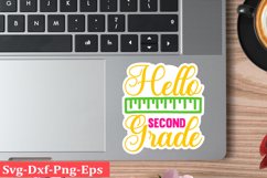 Back To School Sticker Svg Design School &amp; Teacher SVG Desig Product Image 1
