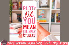 Spicy Bookmark Saying SVG Book Lovers png Product Image 1