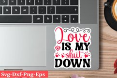 Valentine sticker SVG Design Valentine Love Sticker Svg Product Image 1