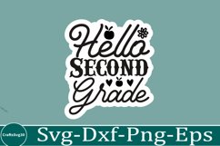 Back To School sticker svg Design School &amp; Teacher SVG Product Image 1