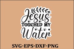 Christian Sticker Svg design and Jesus quotes Religious Svg Product Image 1