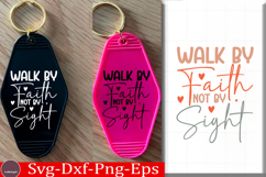 Christian Keychain Quote SVG Faith Keychain Quote png Product Image 1
