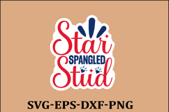 4th of July Sticker Svg Design, Patriotics Quotes Svg, 4t Product Image 1
