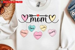 Mom Heart SVG, Strong Mom, Boho Mama SVG Valentine Day Product Image 1