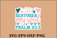 Christian Sticker Svg design and Jesus quotes Religious Svg Product Image 1
