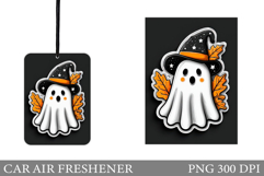 Cute Ghost Car Air Freshener. Halloween Car Air Freshener Product Image 1