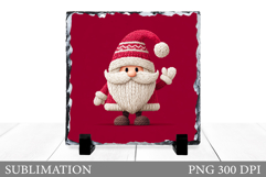 Santa Claus Slate Design. Christmas Slate Sublimation Product Image 1