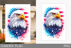 Patriotic Eagle Garden Flag. Patriotic Garden Flag Design Product Image 1