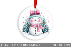 Snowman Christmas Ornament. Cute Snowman Ornament Product Image 1