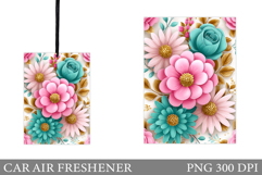 Flowers Flowers Car Air Freshener. Summer Car Air Freshener Product Image 1