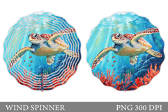 Turtle Wind Spinner Design. Sea Turtle Wind Spinner Product Image 1