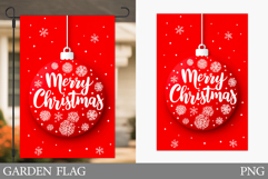 Merry Christmas Garden Flag. Christmas Garden Flag Design Product Image 1