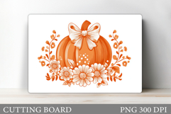 Pumpkin Cutting Board Design. Pumpkin Sublimation Product Image 1