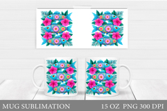 Fish Mug Wrap Design. Fish Mug Sublimation Product Image 1