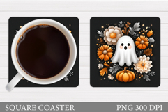 Halloween Ghost Teacher Coaster. Cute Ghost Coaster Design Product Image 1