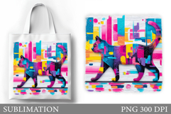 Cat Sublimation. Cat Tote Bag Sublimation Product Image 1