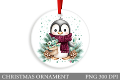 Cute Penguin Christmas Ornament. Christmas Ornament Design Product Image 1