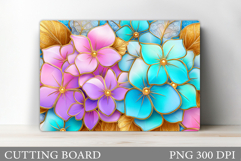 Floral Cutting Board Design. Flowers Cutting Board Product Image 1