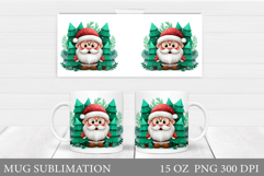 Santa Claus Mug Design. Christmas Mug Sublimation Product Image 1