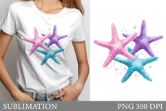 Starfish T-Shirt Sublimation. Starfish Sublimation Product Image 1