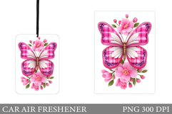 Butterfly Car Air Freshener Design. Butterfly Sublimation Product Image 1