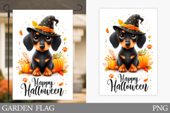 Halloween Dog Garden Flag Design. Halloween Garden Flag Product Image 1