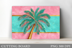 Palm Tree Cutting Board. Palm Tree Sublimation Product Image 1