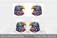 Patriotic Eagle Mug Design. Patriotic Eagle Sublimation Product Image 1