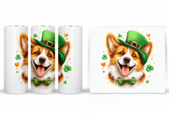 St Patrick Dog Tumbler. St Patrick Tumbler Sublimation Product Image 2