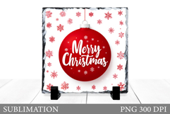 Merry Christmas Slate Design. Christmas Slate Sublimation Product Image 1
